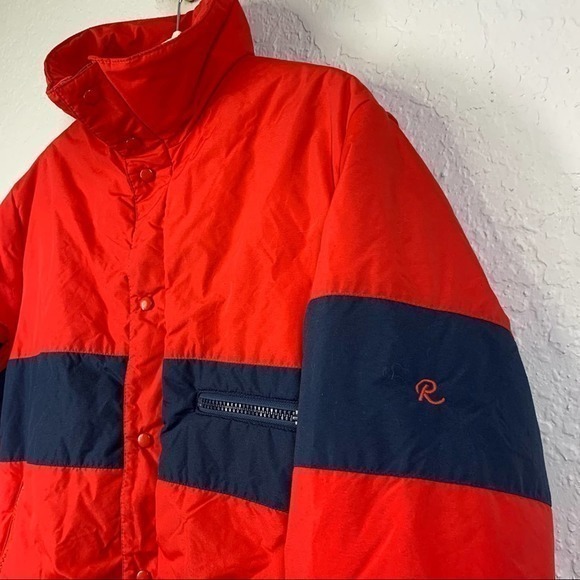 ROFFE Vintage Skiwear Thermal Insulated Red Ski Jacket -‎ Thinsulate - Picture 4 of 14
